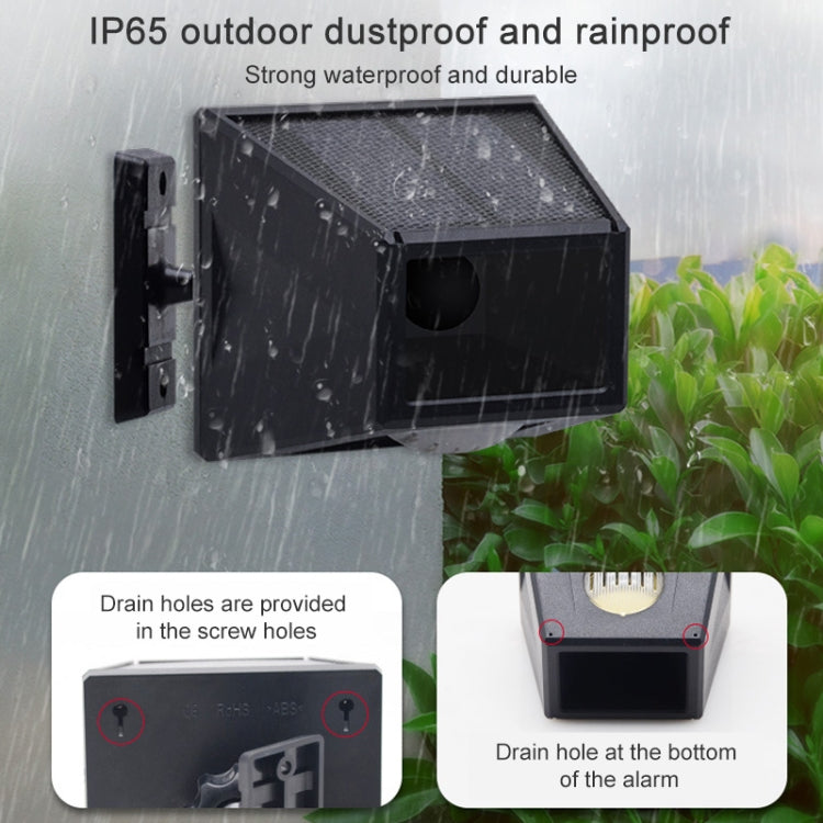 N911F 129dB Wireless Remote Control Solar Human Body Induction Sound Light Alarm N911F 129dB Wireless Remote Control Solar Human Body Induction Sound Light Alarm